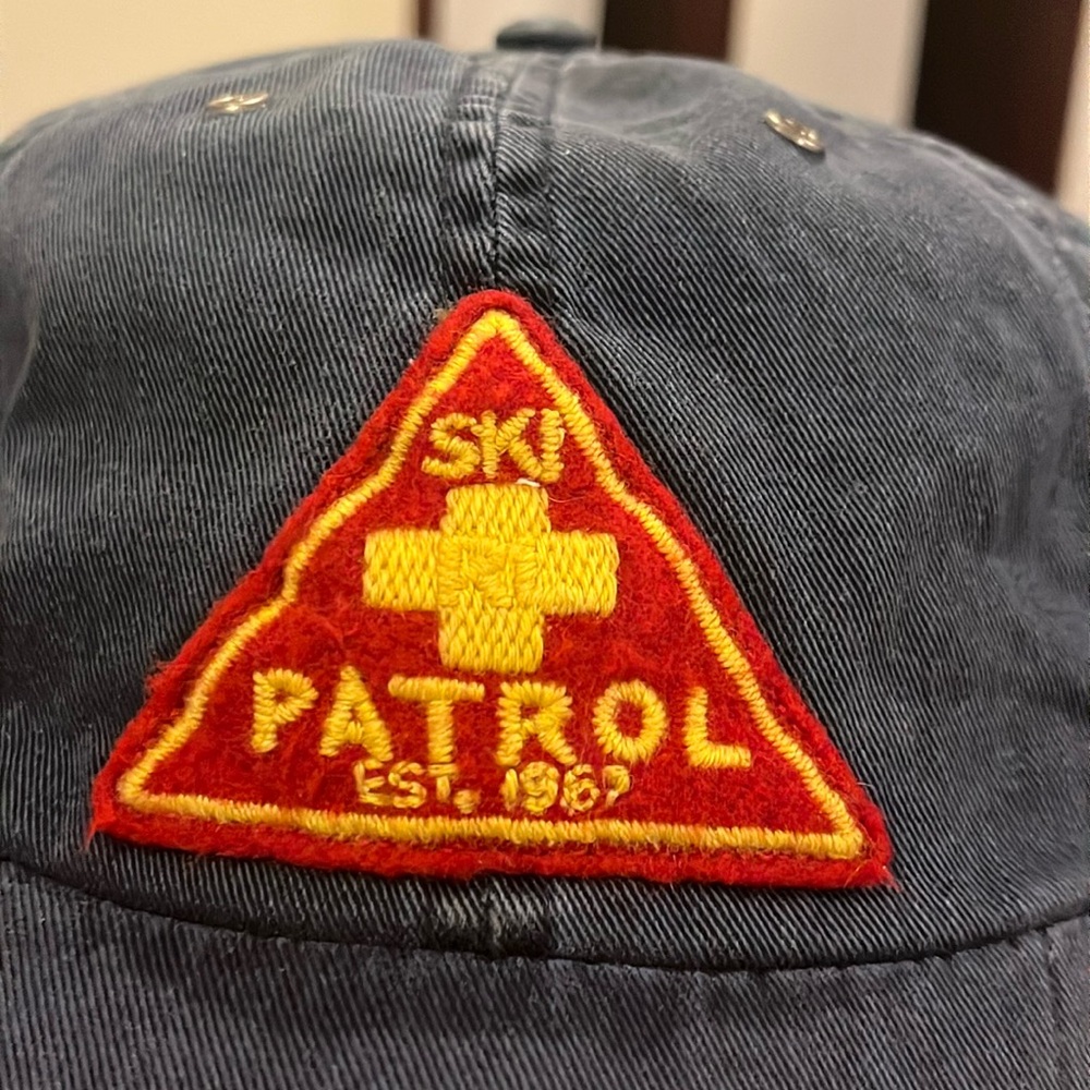 Polo Ralph Lauren Ski Patrol Club Hat Cap One Size Vintage blue Strap Back - Picture 3 of 16